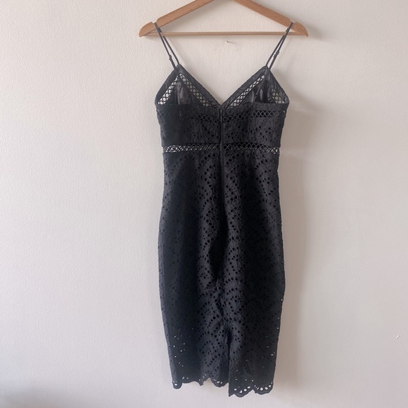 Bardot Sofia Dress in black Eyelet Soaghetti Strap Dress XS - Picture 6 of 12